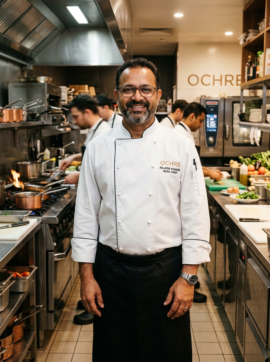 Chef Niranjan Chauhan leading the kitchen brigade at Edwardes Lake Hotel